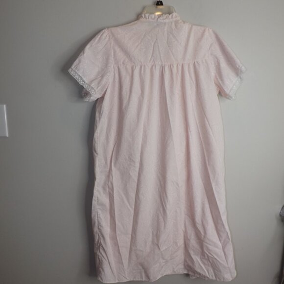 Vtg Ballet New York 2 Pc. Robe and Gown Butterfly Pink White Lace Ribbon Large - Picture 11 of 12